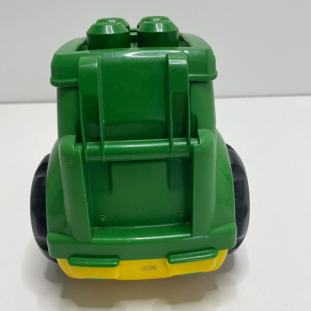 Mega Bloks John Deere Green Tractor Toy with Farmer Figure Block Buddy Set
